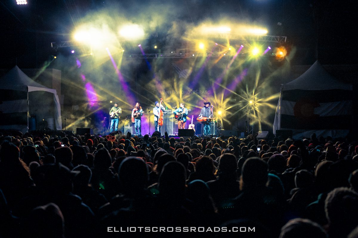 Live concert with colorful stage lights.