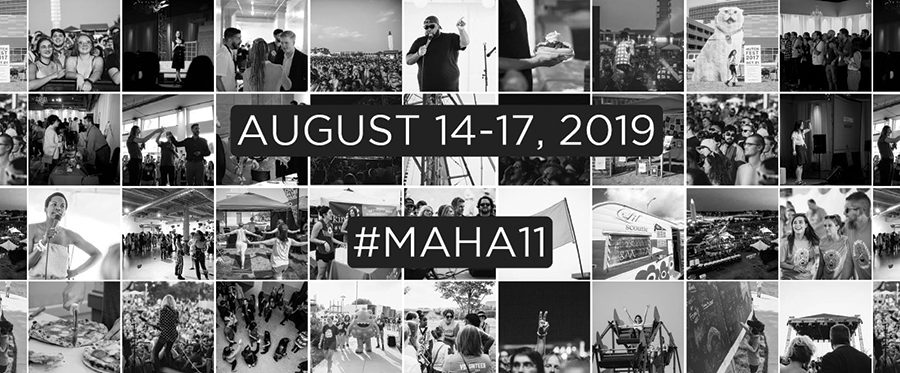 Collage of event photos with August 2019 date.