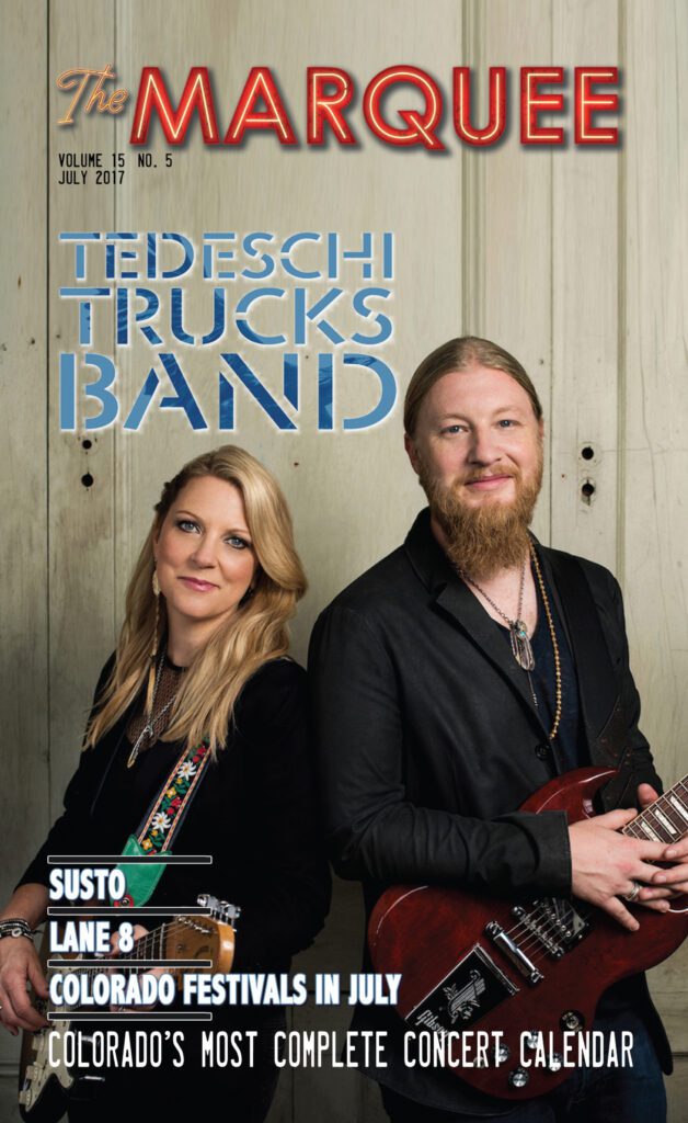 Two musicians on Marquee magazine cover.