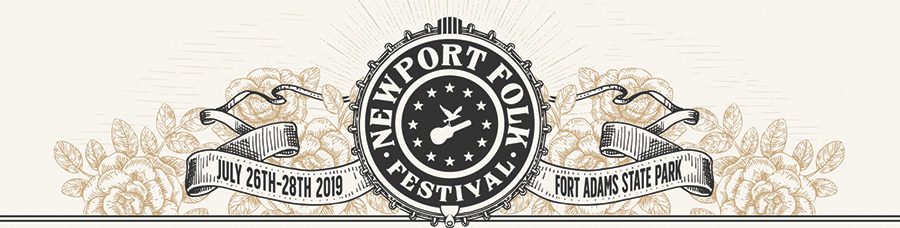 Newport Folk Festival 2019 banner with details.