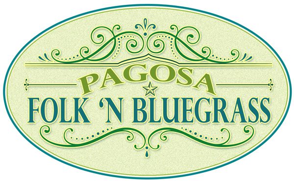 Pagosa Folk 'N Bluegrass logo design.