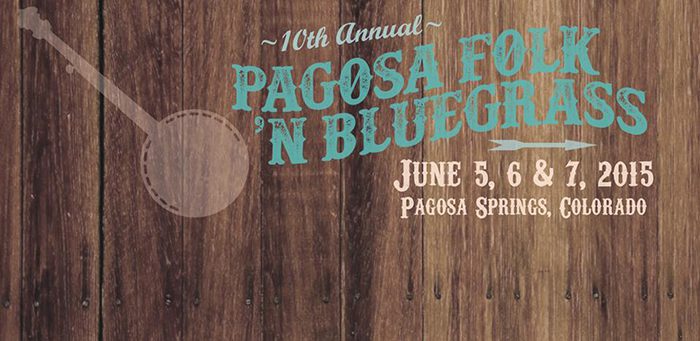 Pagosa Folk 'N Bluegrass festival poster.