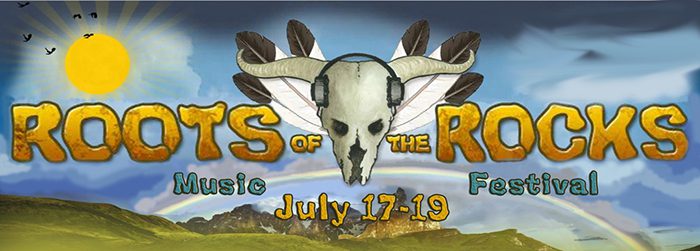 Roots of the Rocks Music Festival banner.