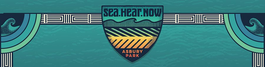 Festival logo with waves and Asbury Park.