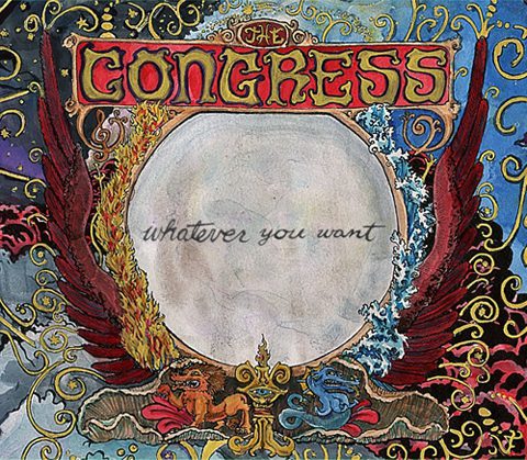 Psychedelic art with "The Congress" text.