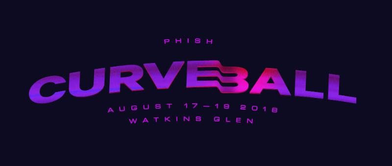 Phish Curveball festival logo, August 2018.
