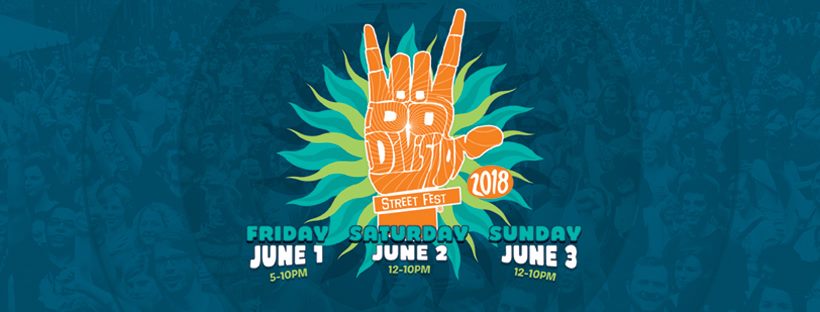 Festival poster with event dates and logo.