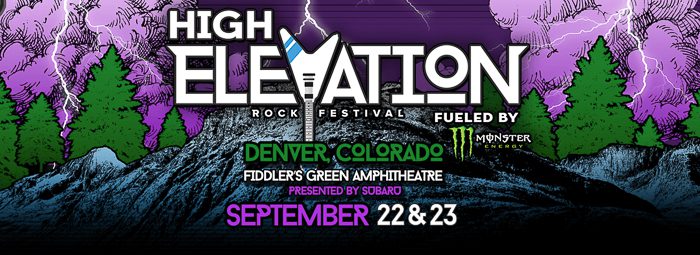 High Elevation Rock Festival promotional banner.