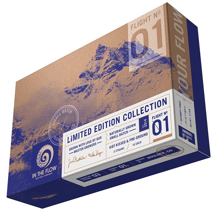 Limited edition collection box with mountain design.