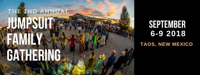 Outdoor gathering with people in a circle.