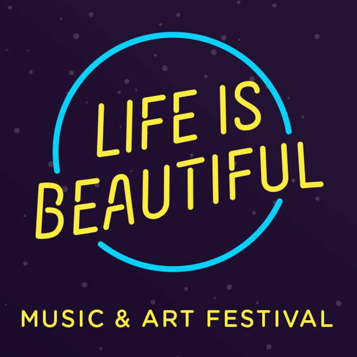 Life is Beautiful festival logo design.