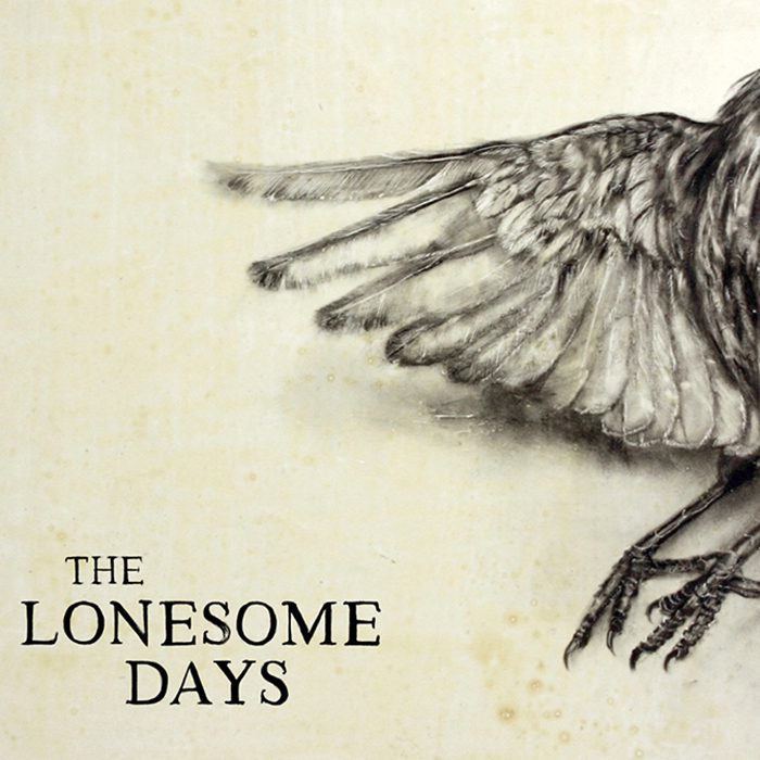 Illustrated bird with text "The Lonesome Days".