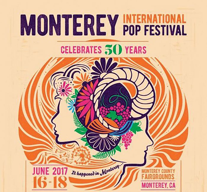 Monterey Pop Festival 50th Anniversary Poster.
