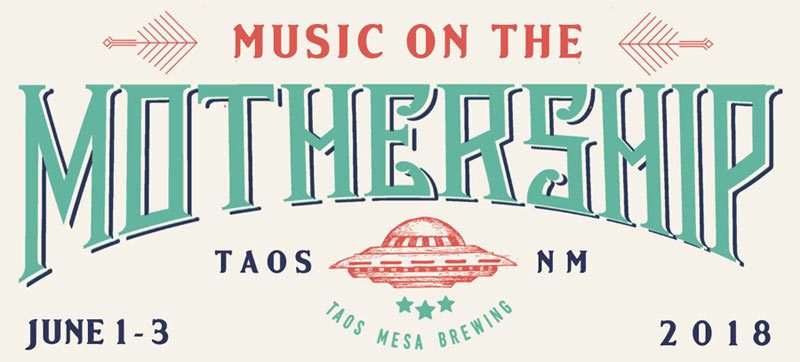 Music festival poster with UFO theme.