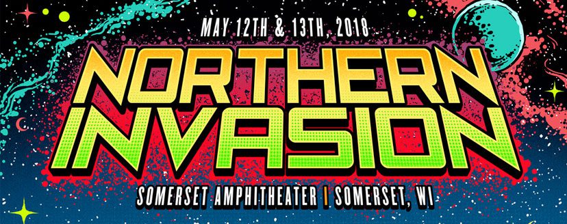Northern Invasion 2018 event poster design.