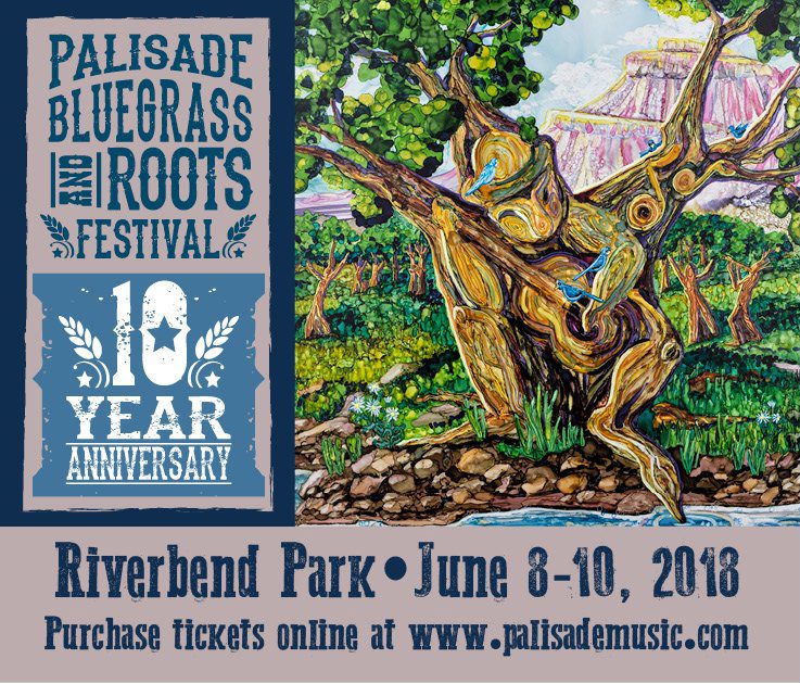 Palisade Bluegrass Festival 2018 event poster.