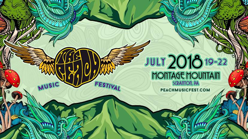 Peach Music Festival 2018, Montage Mountain poster.