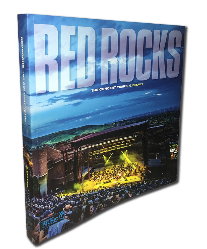 Book cover: "Red Rocks: The Concert Years".