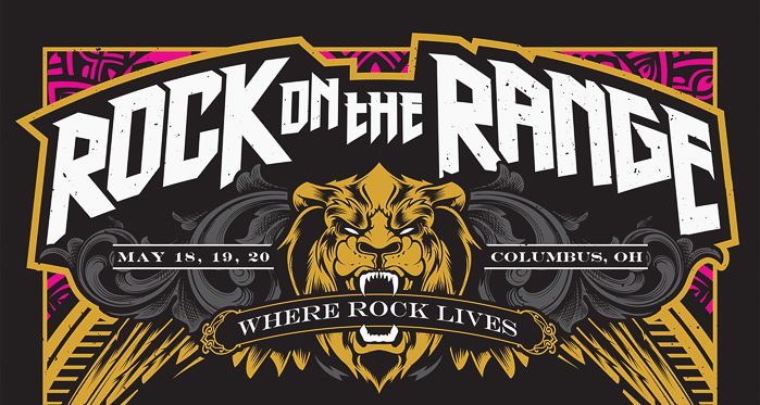 Rock on the Range festival poster design.