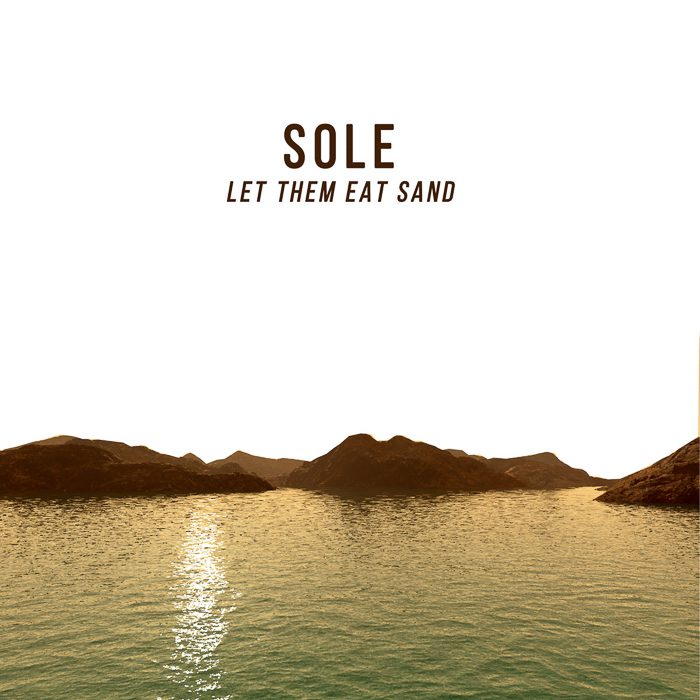 Album cover with desert and water.