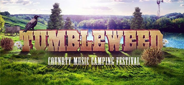Tumbleweed Country Music Camping Festival sign.