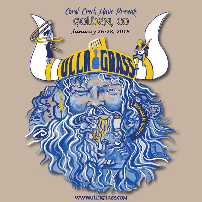 UllrGrass festival poster with Viking theme.