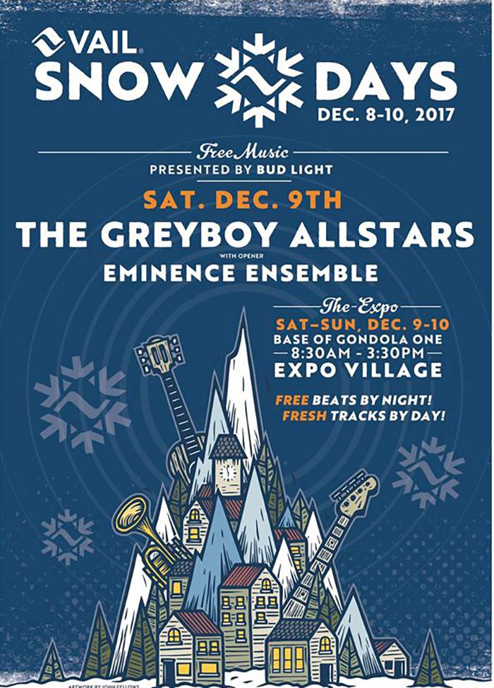 Vail Snow Days event poster, 2017.