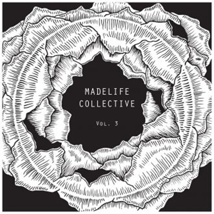 Circular abstract design with text in center.