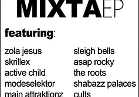 Album cover listing artists featured on Mixta EP.
