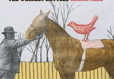 Man with horse and bird, titled "Grandville".