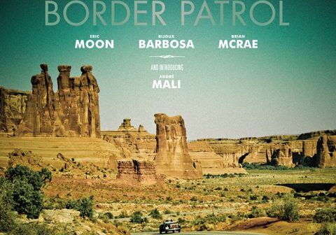 Desert landscape with "Border Patrol" text.
