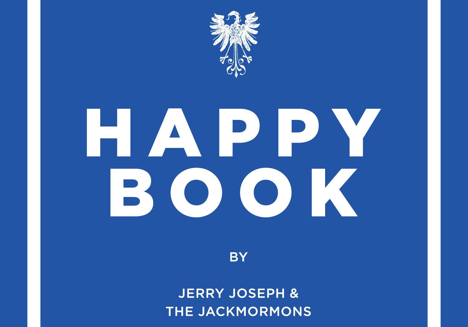 Blue cover with text "Happy Book" displayed.