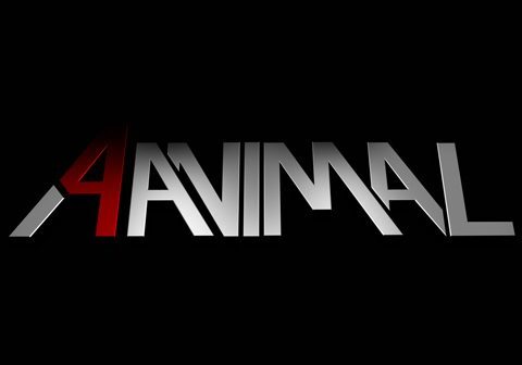 Stylized "AANIMAL" text on black background.