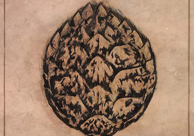 Illustrated artichoke labeled "Carapace" and text below.