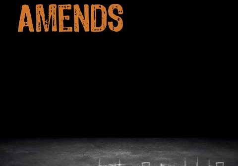 The Amends album cover, dark background.