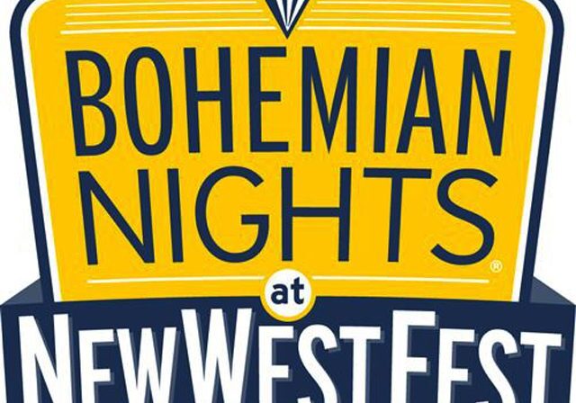 Bohemian Nights at NewWestFest logo.