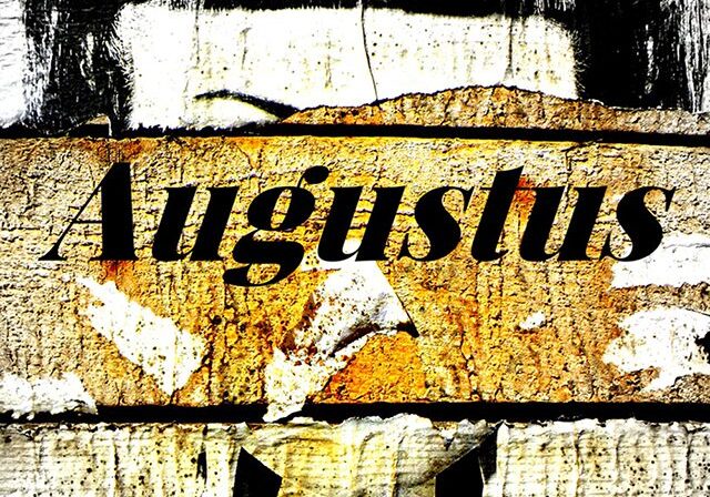 Graffiti-style artwork with 'Augustus' text.