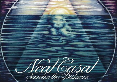 Album cover with abstract water and face.