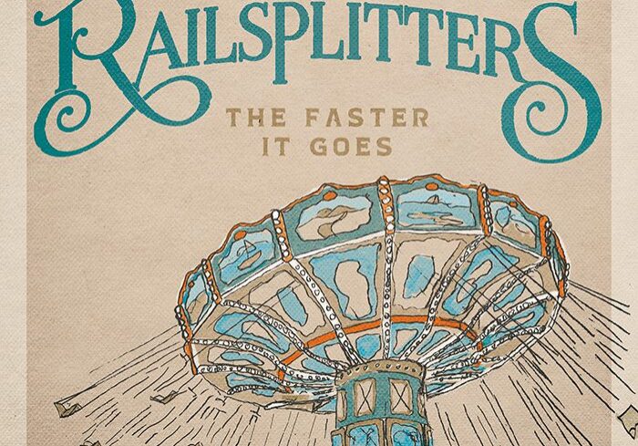 Illustrated carousel under "The Railsplitters" text.