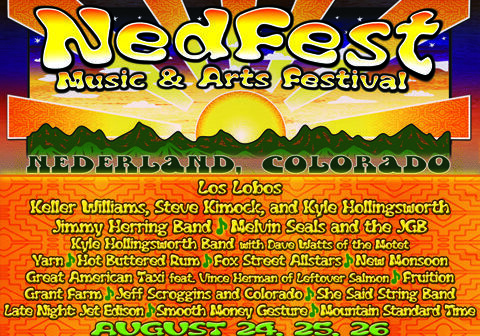 NedFest music festival poster, Nederland, Colorado.