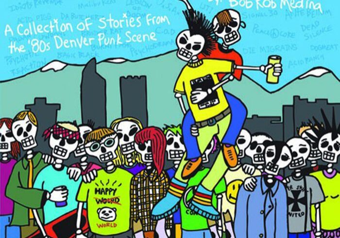 Colorful punk-themed comic book cover illustration.