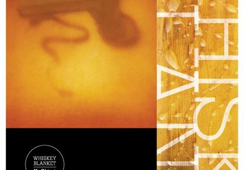Abstract cover art with text overlay design.
