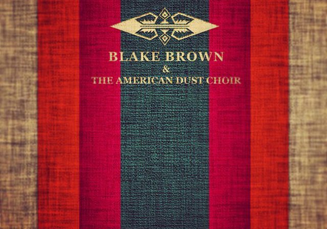 Striped album cover with text and emblem.