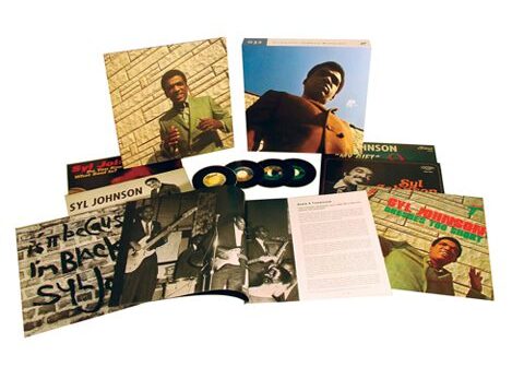 Collection of Syl Johnson music albums.
