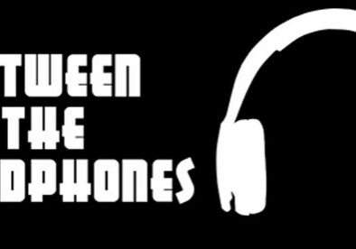 Between the Headphones" text with headphones.
