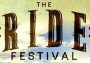 The Ride Festival text with cloudy background.