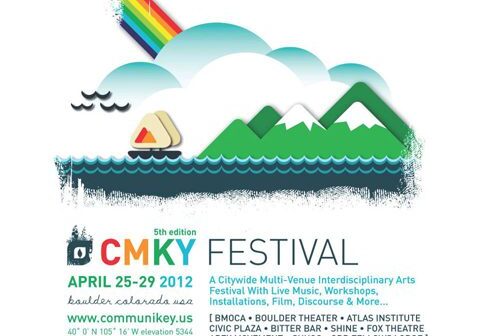CMKY Festival 2012 poster with rainbow.