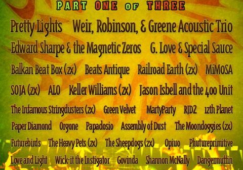 Wakarusa Music Festival 2012 lineup announcement.