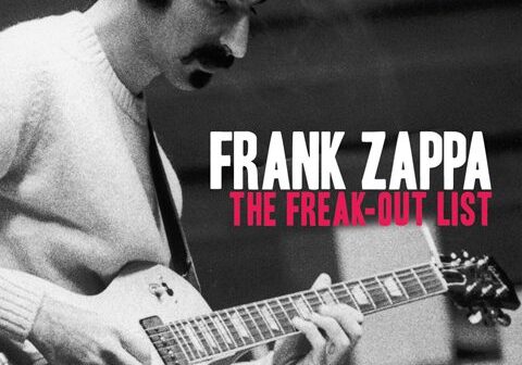 Musician playing guitar, black and white poster.