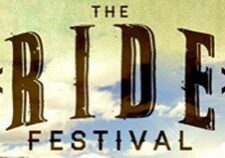 The Ride Festival logo with clouds background.